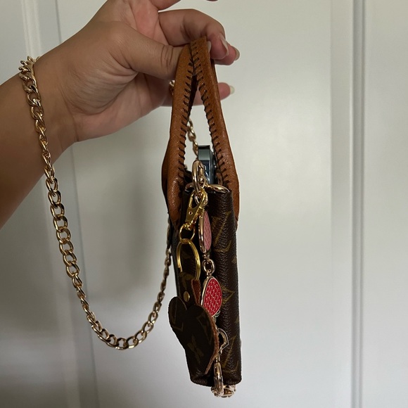 🤎 Micro Mini handmade Louis Vuitton Monogram Tote with non-brand chain 🤎 - Picture 12 of 15